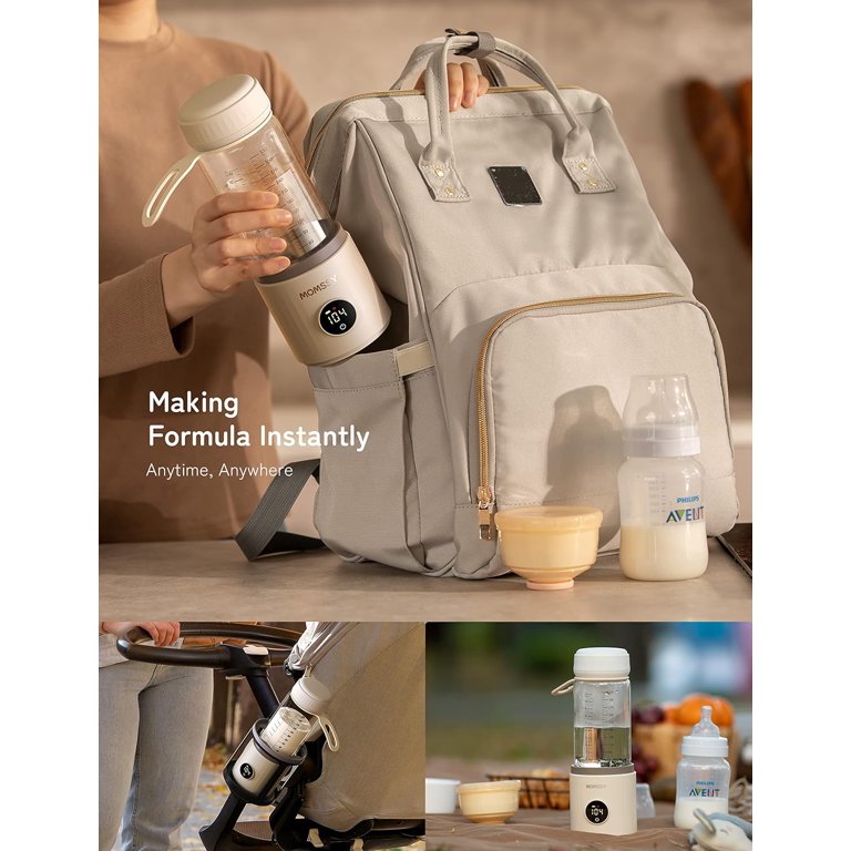 Dollox Portable Bottle Warmer - 12oz Capacity Wireless Warmer For Formula & Breastmilk With 10000mAh Battery