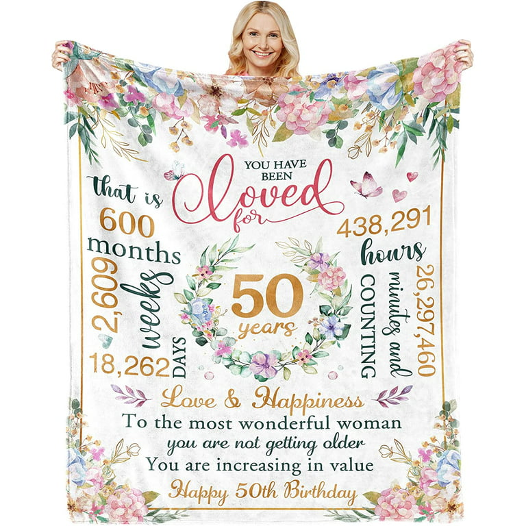  50th Birthday Gifts for Women, 50 and Fabulous Unique