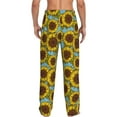 thumbnail image 7 of Salouo Sunflowers Print Pajama Pants for Men, Lounge Pants Elastic Waistband Casual Men's sleepwear Loungewear Sleep Pajama Pant -XX-Large, 7 of 7