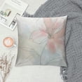 thumbnail image 2 of COMIO Pillow Cover Case Abstract Watercolor Pink Flower with Invisible Zipper Cushion Cover Throw Pillowcase for Home Decorative Couch Sofa Bedroom, Floral Pattern, 2 of 5