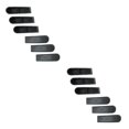 thumbnail image 4 of Injueey Tope de puerta de goma de 6 piezas - Fácil de instalar Aplicaciones amplias y duraderas Topes de puerta elegantes y clásicos negro negro 2Conjunto, 4 of 6