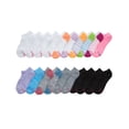 thumbnail image 3 of Hanes Girls' Super No Show Socks, Value Pack, 20-Pairs Assorted S, 3 of 4