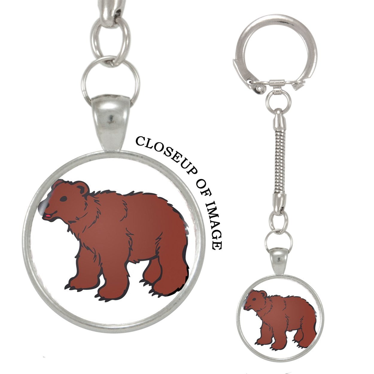 Download Mad Marble - Brown Bear Vector Image Illustration Keychain ...