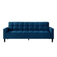 thumbnail image 5 of Loft Lyfe Swaine Linen Sofa Bed Convertible Tufted With Storage, Blue, 5 of 11