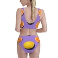thumbnail image 3 of Picia Yellow Lemon And Orange Women's High Waisted Bikini Scoop Neck Swimsuit Two Pieces Bathing Suit-Medium, 3 of 8