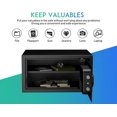 thumbnail image 4 of Deluxe and Lock Box Money Box Digital Keypad Box Steel Alloy Drop Keypad Lock Perfect for Home Office Hotel Jewelry Gun Cash Use Storage Cubic Feet, 4 of 8