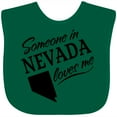 thumbnail image 3 of Inktastic Someone in Nevada Loves Me Boys or Girls Baby Bib, 3 of 4