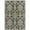 Gray, variant on 2' X 7' Beige Floral Stain Resistant Indoor Outdoor Area Rug