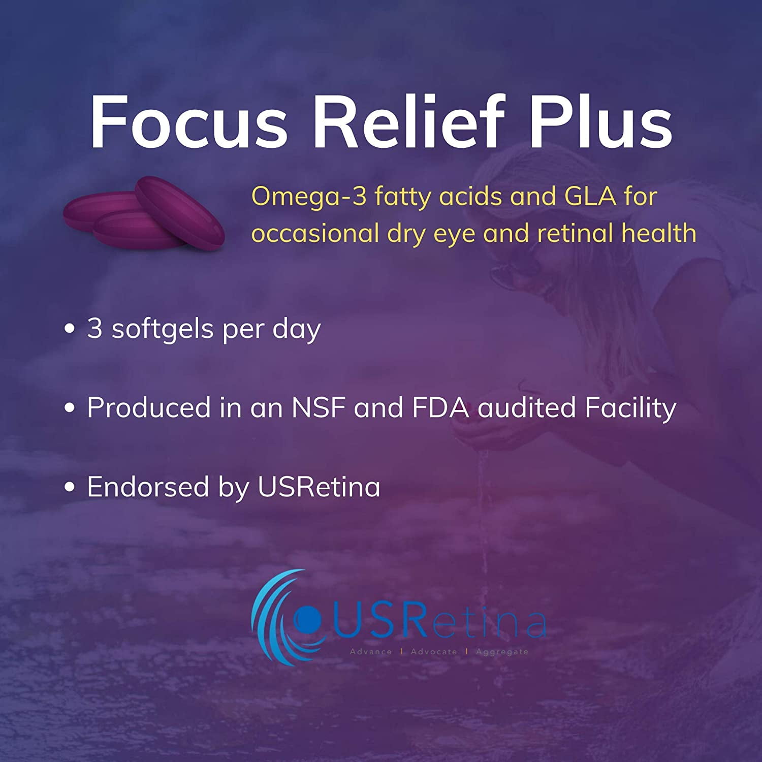 Buy Focus Vitamins Focus Relief Plus 90 Count Dry Eye Omega3