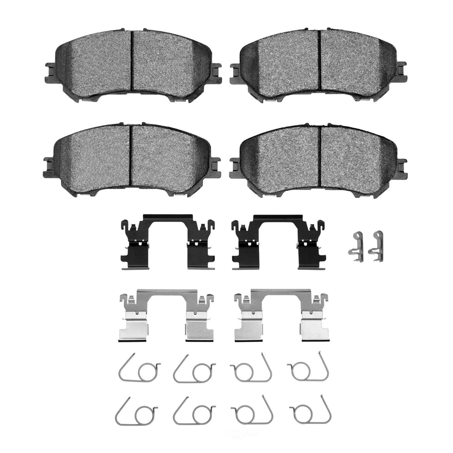 Dynamic Friction Company 1600-1737-01 DFC EURO 5000 Ceramic Brake Pads and Hardware Kit
