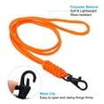 thumbnail image 4 of Uxcell Neck Lanyard Badge Lanyards Long Strap ID Card Holder Keychains Orange, 4 of 7