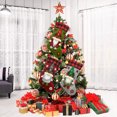 thumbnail image 2 of Medias De Felpa Suave A Cuadros Rojos De Santa Para Decoraciones Navideñas Advancent HA046287-02, 2 of 5