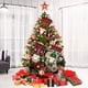 thumbnail image 2 of Medias De Felpa Suave A Cuadros Rojos De Santa Para Decoraciones Navideñas Sweethay HA046287-02, 2 of 5