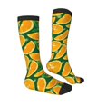 thumbnail image 3 of Balery Orange Fun Novelty Socks Men'S Women'S Crew Socks Funny Crazy Novelty Socks Quirky And Cool Socks, 3 of 9