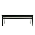 thumbnail image 5 of Boraam Rasmus Wood Dining Bench - Cream/Black, 5 of 7
