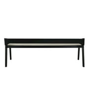Boraam Rasmus Wood Dining Bench - Cream/Black