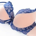 thumbnail image 3 of TAGOLD Womens Summer Plus Size Bra,Women's Lace With Solid Color Sexy Double Breasted Push Up Bra, 3 of 4