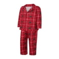 thumbnail image 3 of Ensemble de Pyjamas Assortis pour la Famille de Noël, Imprimé à Carreaux Rouges Buffalo, Vêtements de Nuit pour Hommes, Femmes, Enfants, Bébé, Chien, 3 of 7