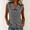 Black, variant on Womens Wine Red Gingham Sleeveless Peter Pan Collar Button Front Casual Blouse Top,Size 3XL