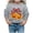 Grey, variant on Krdevn Kids Red Bow Cherry Pumpkin Graphic Crewneck Sweatshirt Long Sleeve Casual Pullover Top for Halloween Holiday Outfit Grey,3-4 Years