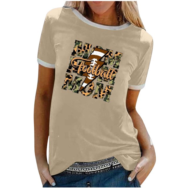 Elegante blusa de manga corta con cuello redondo y manga abullonada para mujer OAVQHLG3B Store lin121212