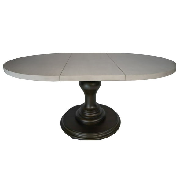 bingltd- 48" x 48" to 66" Extension 30" Tall Bradford Non-Brushed Brown Dining Table (TT4866-EXT-CHALK-Bradford-NB-Brown)
