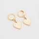 thumbnail image 4 of Modernos Aretes Arracadas Corazón Colgante Oro 14K Lam azul Unitalla, 4 of 7