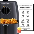 thumbnail image 3 of TurboFry 2-Quart Air Fryer, Dishwasher Safe Basket & Tray, Use Little to No Oil For Healthy Food, 60 Minute Timer, Fry Healthier Meals Fast, Heat And Power Indicator Light, Temp Control, Grey, 3 of 5