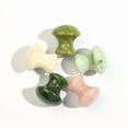 thumbnail image 3 of Mushroom Shaped Gua Sha Tool Made of Rose Quartz - Ergonomic Face and Body Massage Roller, Portable for Wrinkle Reduction and Relaxation, Natural Jade Material, 3 of 5