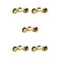 thumbnail image 1 of Transemion Round Men Cufflinks Cuff Button Covers 2 Suit Gift Business Pieces Men Gold 15mm Diameter 5Set, 1 of 6