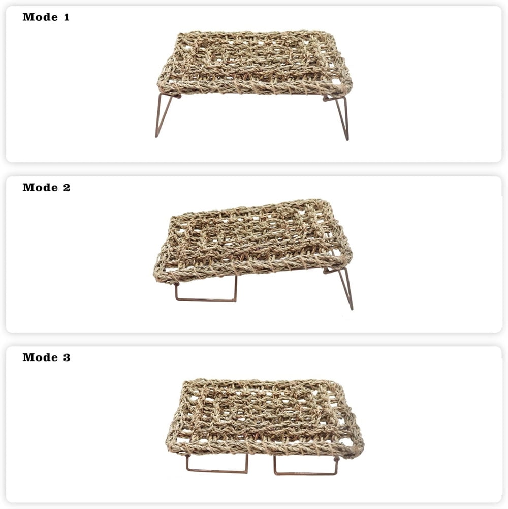 Triani 1Pcs Lizard Grass Bearded Dragon Lounger Reptile Lounger Hammock Bed Dragon Tank Accessories for Bearded Dragon Leopard Gecko Lizard