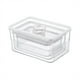 thumbnail image 3 of Cateissary Caja de drenaje de calidad alimentaria para verduras y frutas sellada para salas refrigeradas y de congelación de frescura Cocina y Comedor talla grande, 3 of 6