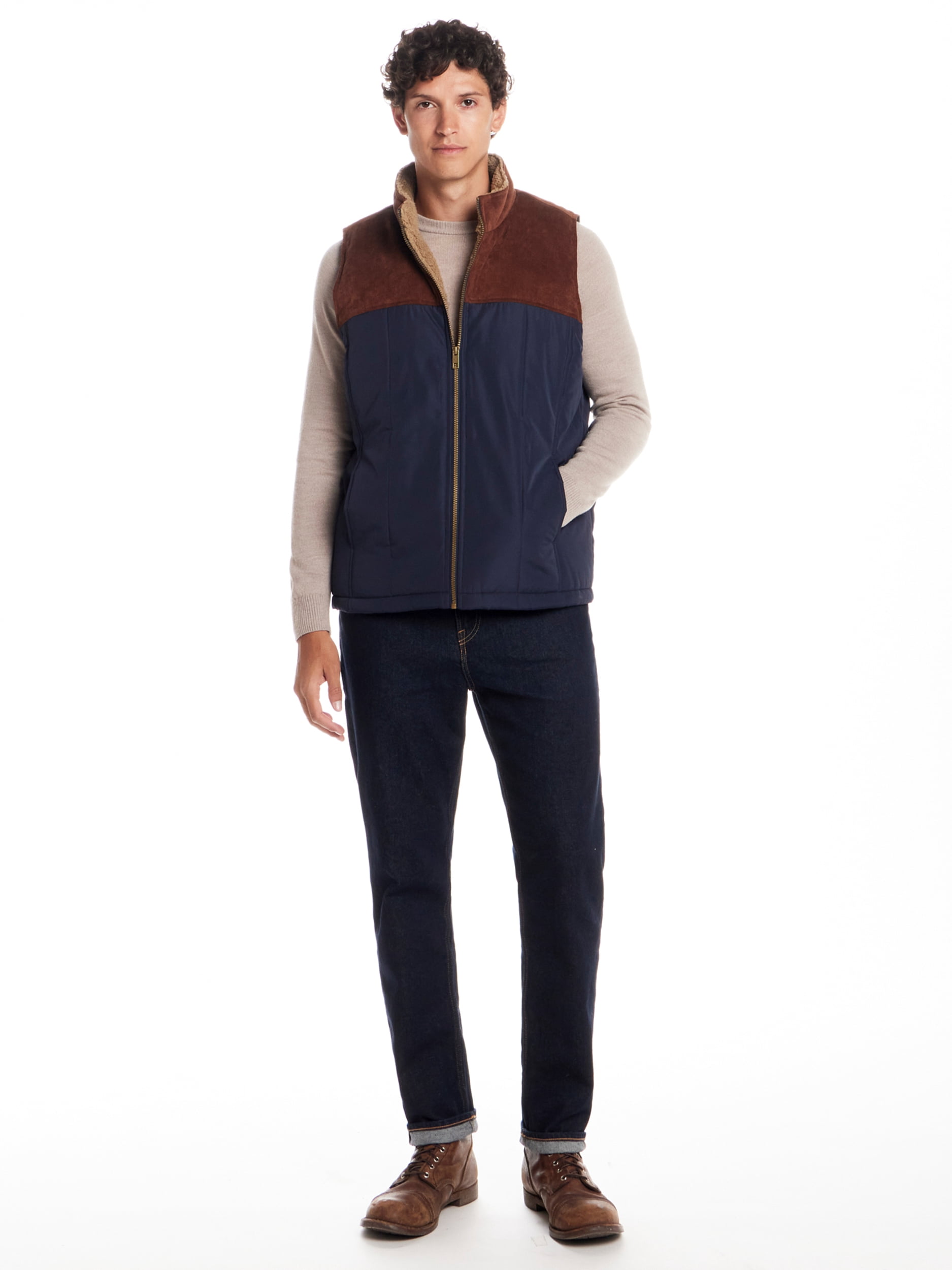 Frontier Threads Men's Mixed Media Corduroy Vest