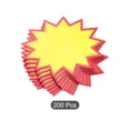 thumbnail image 3 of Star Burst 13 Corner Signs Price Tags 3.5 x 2.8 Inch Red Border Yellow Color for Retail Sales Pricing 200 Pcs, 3 of 4