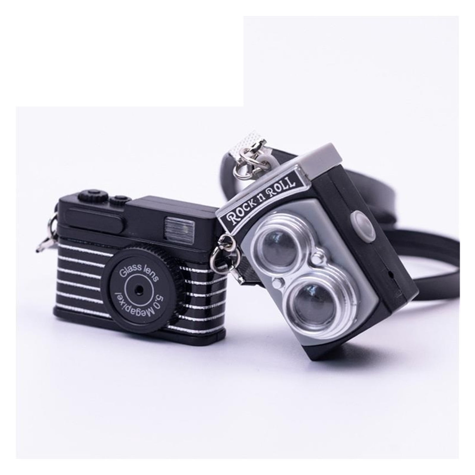 Camera Keychain Car Key Chain Key Ring Creative Small LED Camera KeyChain with Flashlight