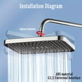 thumbnail image 4 of Transform Your Shower Experience Large Flow Supercharge Rainfall Showerhead, 4 of 8