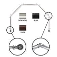 thumbnail image 3 of InStyleDesign  Stella 5-Sided Bay Window Curtain Rod, 3 of 3