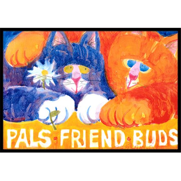 Carolines Treasures  Cats Pals Friends Buds Indoor Or Outdoor Mat - 18 x 27 in.