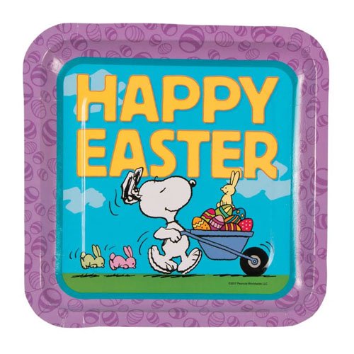 Peanuts Easter Dinner Plates (8Pc) Party Supplies 8 Pieces
