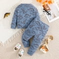 thumbnail image 4 of Toddler Boy Fall Outfits Set Sets Casual Two Piece Pullover Hoodie And Pants Outfit Spring Fall Play Clothes Fashion Sweatshirts and Sweatpants 12-18 Months, 4 of 9