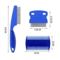 thumbnail image 5 of Professional Grooming Tool, Fine Tooth Comb Compatible with Cats Dogs, Strong & Durable & Smooth Edge Teeth, Portable Pet Comb, 5 of 5
