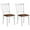 White, variant on Giantex Solid Wood Whitesburg Dining Chairs, Set of 2, Spindle Back, Wood Seating, Hammis Dining Room Chairs, Suitable for Dining Room, Kitchen, Restaurant, Antique Dining Side Chairs (2, Black)