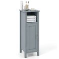 thumbnail image 2 of Resenkos Bathroom Storage Organizer with 2-Tier Cabinet-Gray, Bathroom Cabinets for Entryway Storage, Home Office Furniture, 2 of 7