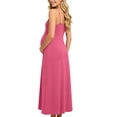 thumbnail image 6 of Admvng Maternity Maxi Dress Spaghetti Strap Flowy A-Line Leisure Pregnancy Sundress, 6 of 9