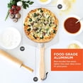 thumbnail image 3 of ACMETOP Pizza Peel 12 inch, Aluminum Metal Pizza Paddle Spatula with Foldable Wood Handle Rocker Cutter, Pizza Oven Accessories for Baking Homemade Pizza Bread, 3 of 9