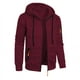 thumbnail image 1 of Ceisia Men's Loose Fit Heathered Hooded Zip-Up Sweatshirt with Contrast Zippers Gift, 1 of 5