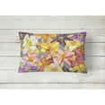 thumbnail image 2 of Caroline's Treasures 8892PW1216 Day Lillies Canvas Fabric Decorative Pillow, 12H x16W, multicolor, 2 of 3