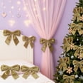 thumbnail image 2 of Cheapark 12Pcs Velvet Bow Decorations Dual Holiday Accent for Valentine's Day Gift and Christmas Window and Christmas Tree Decor F estive Romantic, 2 of 8