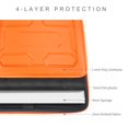 thumbnail image 4 of Funda para portátil DOISO de 14 pulgadas a prueba de golpes e impermeable, naranja, 4 of 7