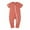 Orange, variant on IROINID On Sale Cotton Neutral Onesies Summer Newborn Baby Girls Boys Bodysuit Short Sleeve Printed Zipper One-piece Romper Jumpsuit,Orange